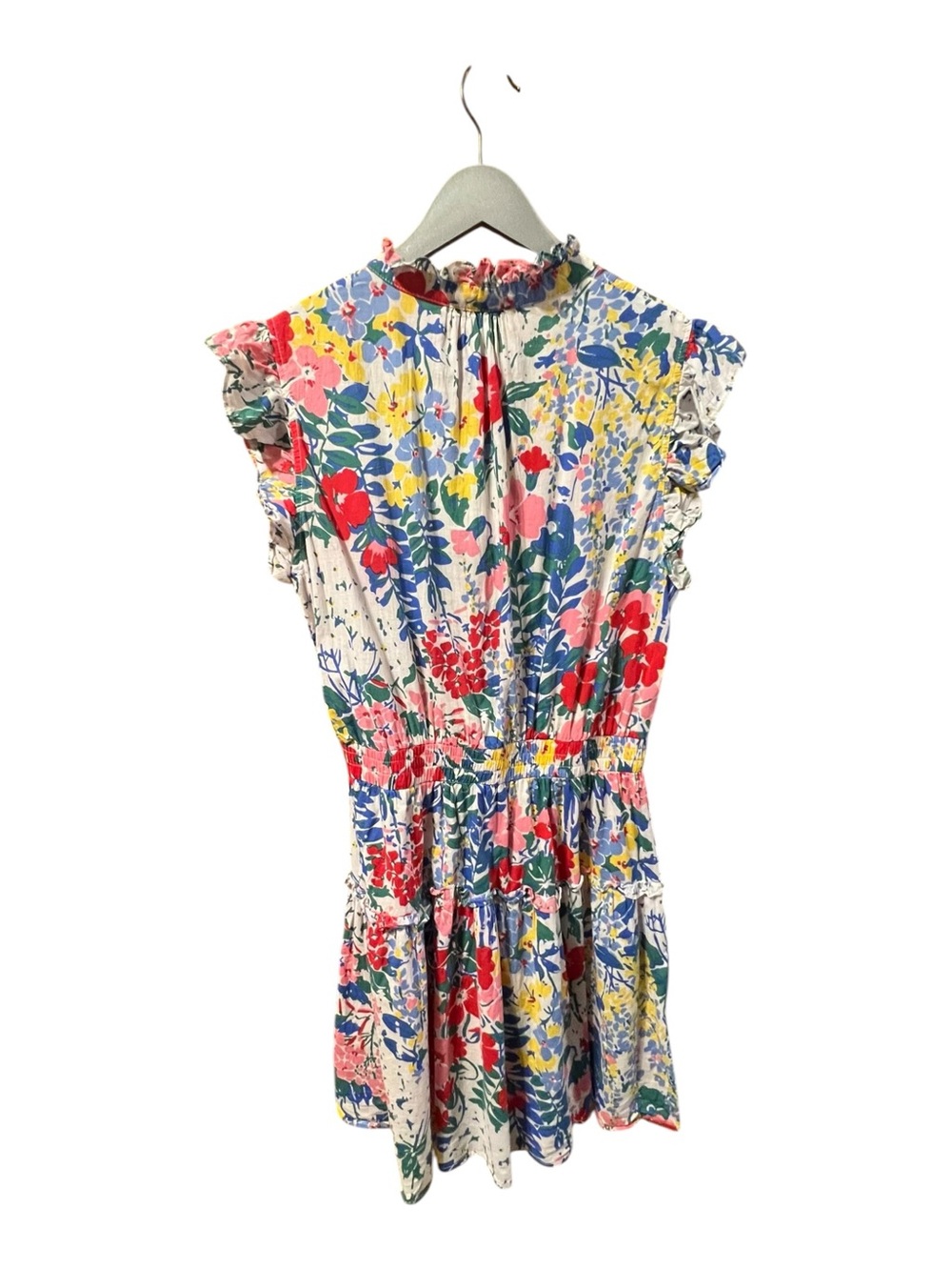 Pinch Floral Ruffle Smocked Waist Mini Dress Large - Picture 3 of 6